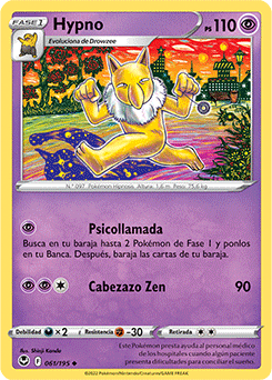 Hypno U - Silver Tempest Pokemon Card 061/195 - Spanish