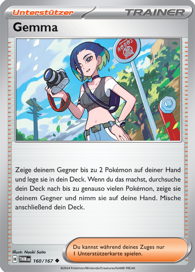 Perrin U - Twilight Masquerade Pokemon Card 160/167 - German