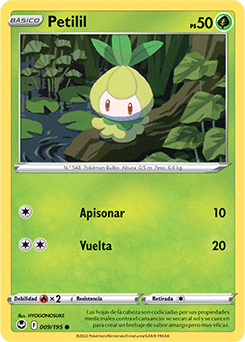 Petilil C - Silver Tempest Pokemon Card 009/195 - Spanish