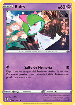 Ralts C - Silver Tempest Pokemon Card 067/195 - Spanish
