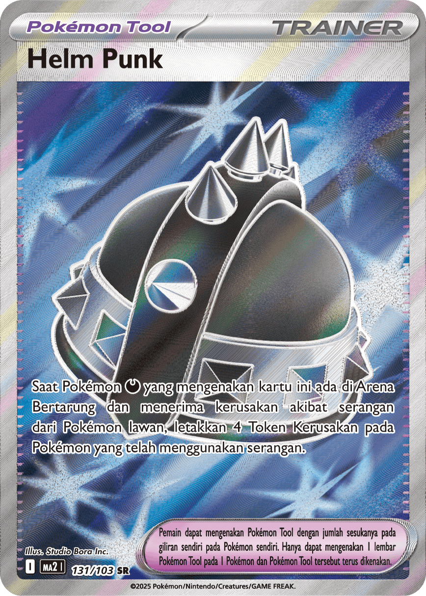 Helm Punk SR - Pokemon Card 131/103 Blue Flames / Phantasmal Flames - Indonesian